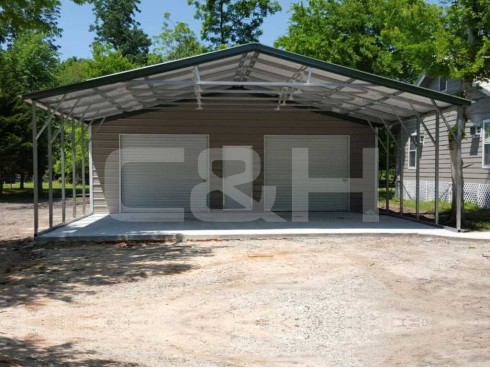 VERTICAL ROOF CARPORT 30W x 41L x 9H